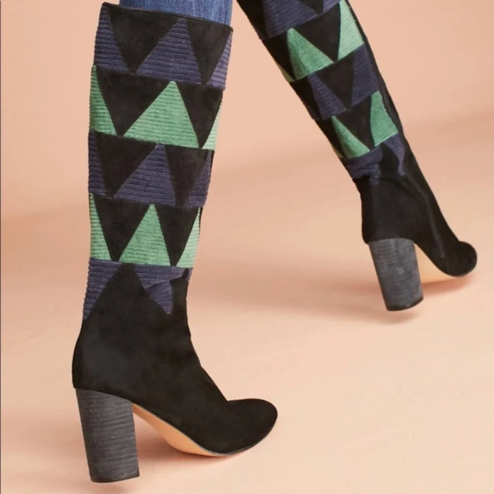 New Anthropologie 5 Farylrobin Frances Corduroy Boots